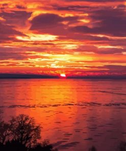 Lake Balaton Sunset Paint By Numbers