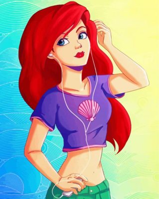 Modern Disney Ariel Princess Paint By Numbers