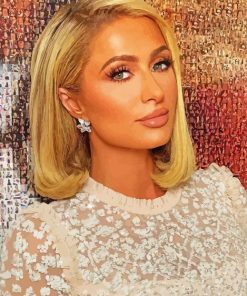 Paris Hilton With Short Hair Paint By Numbers