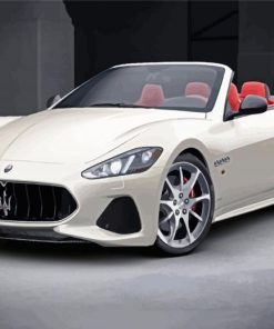 Pearl White MC20 Maserati Paint By Numbers