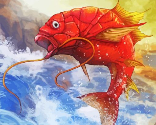 Pokemon Magikarp Fish Paint By Numbers
