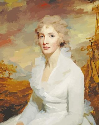 Portrait of Miss Eleanor Urquhart By Henry Raeburn Paint By Numbers