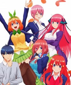 Quintessential Quintuplets Manga Poster Paint By Numbers