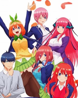 Quintessential Quintuplets Manga Poster Paint By Numbers