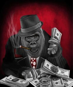 Rich Mafia Monkey Paint By Numbers