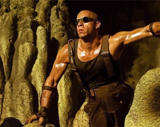 Riddick Movie Character Paint By Numbers