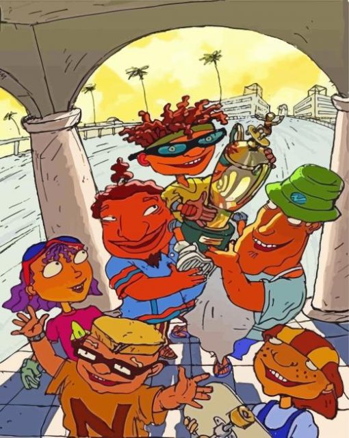 Rocket Power Characters Paint By Numbers