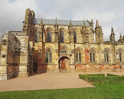 Rosslyn Chapel Scotland Paint By Numbers