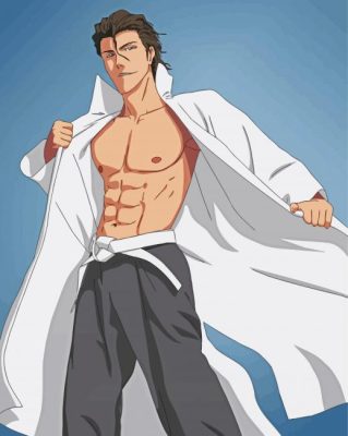 Sosuke Aizen Bleach Manga Anime paint by numbers