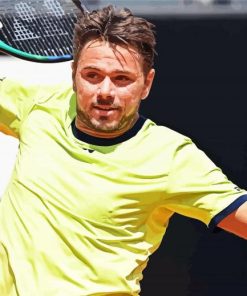 Stan Wawrinka Tennis Player Paint By Numbers