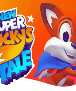 Super Lucky's Tale Game Poster Paint By Numbers