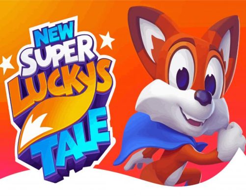 Super Lucky's Tale Game Poster Paint By Numbers