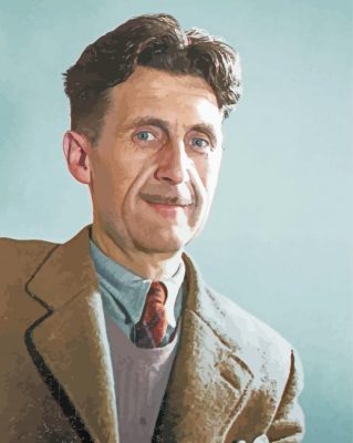 The English novelist George Orwell Paint By Numbers