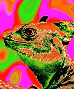Trippy Abstract Lizard Paint By Numbers