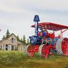 Vintage Traction Engine Paint By Numbers