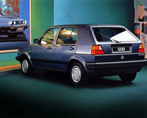 Volkswagen Golf Mk2 Paint By Numbers