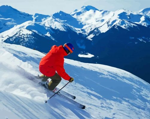 Whistler Blackcomb Paint By Numbers