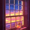 Window Sunset Art Paint By Numbers