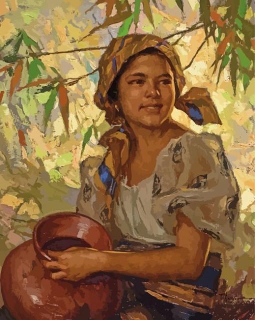 Young Filipina Girl paint by numbers