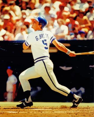 Young George Brett Paint By Numbers