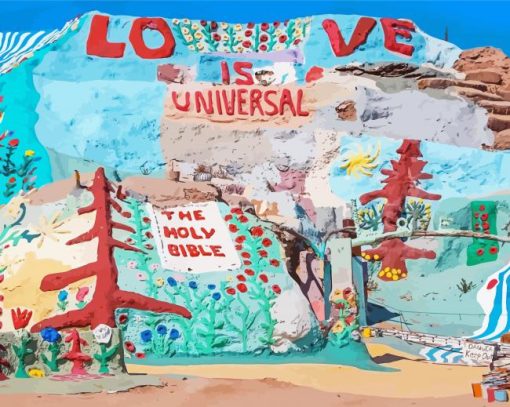 Aesthetic Salvation Mountain Paint By Numbers