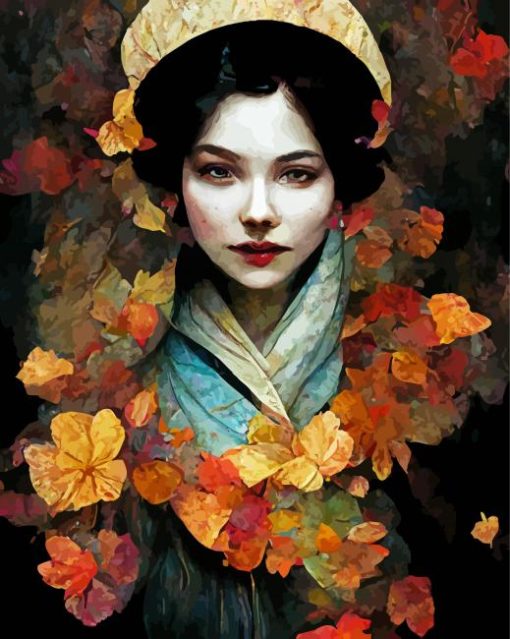Aesthetic Queen Of Autumn Paint By Numbers