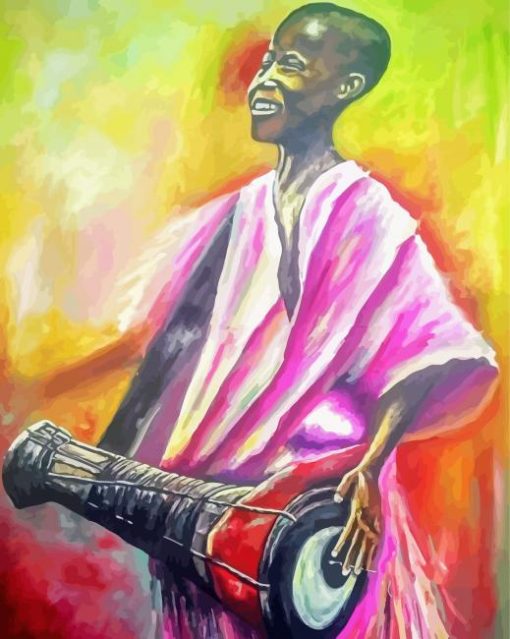 African Drummer Boy Paint By Numbers