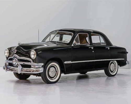 Black 1950 Ford Paint By Numbers