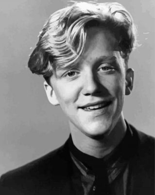 Back And White Young Anthony Michael Hall Paint By Numbers