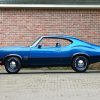 Blue Oldsmobile 442 Paint By Numbers
