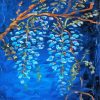 Blue Wisteria Tree Art Paint By Numbers