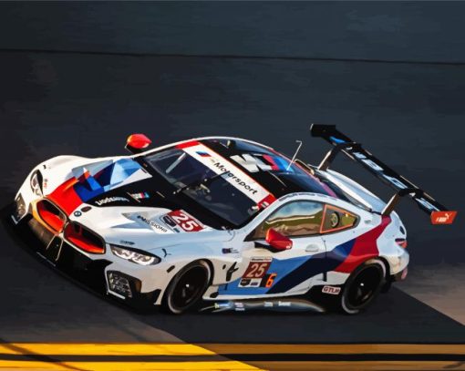 BMW M8 GTE Paint By Numbers