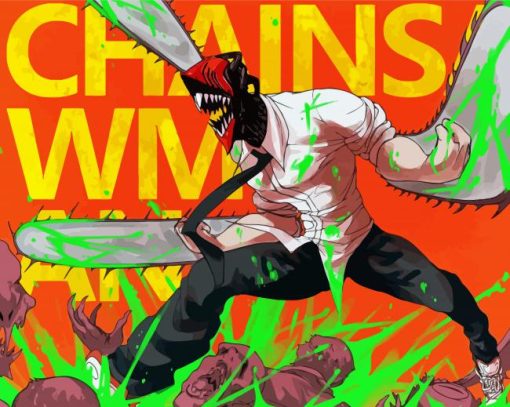 Chainsaw Man Paint By Numbers
