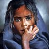 Adorable Arab Girl Art Paint By Numbers