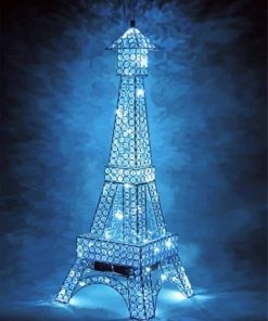 Eiffel Tower Light Lamp Paint By Numbers