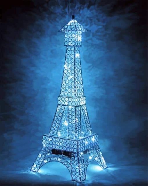 Eiffel Tower Light Lamp Paint By Numbers