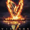 Flamed Vikings Logo Poster Paint By Numbers