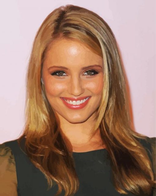 The Gorgeous Actress Dianna Agron Paint By Numbers