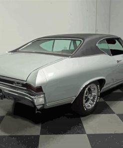 Grey 68 Chevelle paint by numbers