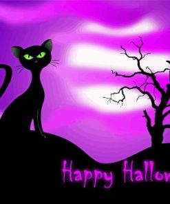 Happy Halloween Cats Paint By Numbers