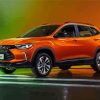 Orange Chevrolet Tracker Rs Paint By Numbers