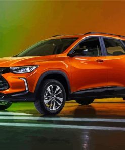 Orange Chevrolet Tracker Rs Paint By Numbers