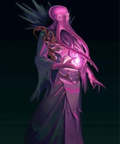 Purple Mind Flayer Paint By Numbers