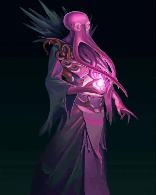 Purple Mind Flayer Paint By Numbers