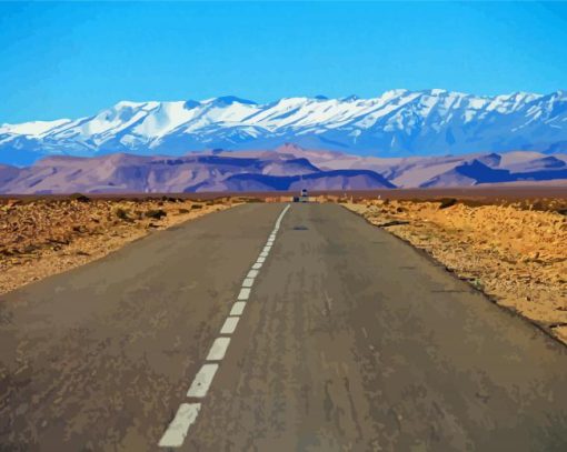 Road To Atlas Mountains Of Africa Paint By Numbers