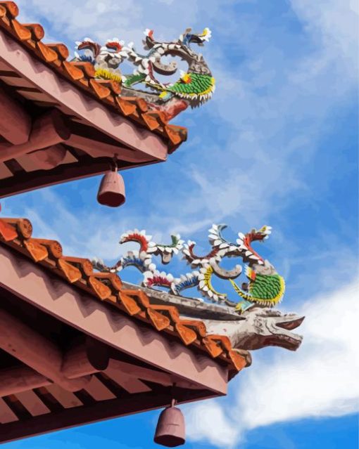 Rooftop Of Chinese Paint By Numbers