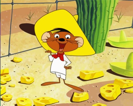 Speedy Gonzales Looney Tunes paint by numbers