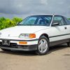 White Honda CRX Paint By Numbers
