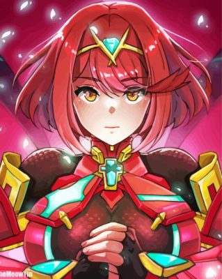 Xenoblade Pyra Anime Paint By Numbers