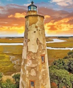 Bald Head Lighthouse Paint By Numbers
